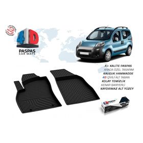 Omsa Peugeot Bipper Siyah Ön 2 Parça 2008 ve Sonrası 4D Paspas