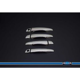Omsa Peugeot Expert Traveller 2017 ve Sonrası Çift Delik Tek Sürgü Krom 4 Kapı Kolu