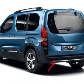 Omsa Peugeot Rifter 2019 ve Sonrası Krom Arka Tampon Difüzör Çıtası