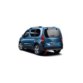 Omsa Peugeot Rifter 2019 ve Sonrası Krom Arka Tampon Difüzör Çıtası