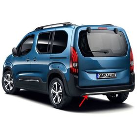 Omsa Peugeot Rifter 2019 ve Sonrası Krom Arka Tampon Difüzör Çıtası