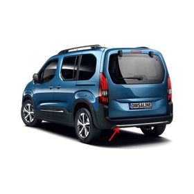Omsa Peugeot Rifter 2019 ve Sonrası Krom Arka Tampon Difüzör Çıtası