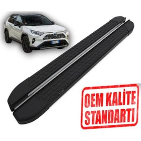 Omsa Rav4 2018 2024 Araca Özel Nevada Siyah Yan Basamak