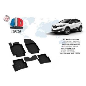 Omsa Renault Captur 4D Siyah 2012 ve Sonrası Havuzlu Paspas