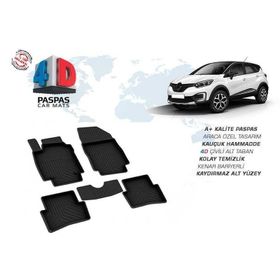 Omsa Renault Captur 4D Siyah 2012 ve Sonrası Havuzlu Paspas