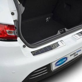 Omsa Renault Clio 4 2012-2018 Taşlı Krom Arka Tampon Eşiği