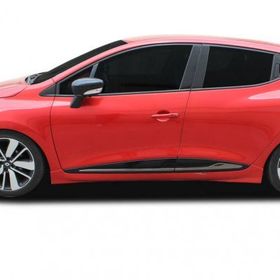 Omsa Renault Clio 4 HB 8 Parça 2012-2019 Arası Siyah Krom Cam Alt Çıtası