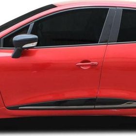 Omsa Renault Clio 4 HB 8 Parça 2012-2019 Arası Siyah Krom Cam Alt Çıtası
