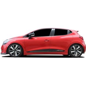 Omsa Renault Clio 4 HB/SW Siyah Krom 4 Parça Formlu 2012-2018 Arası Yan Kapı Çıtası