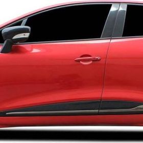 Omsa Renault Clio 4 HB/SW Siyah Krom 4 Parça Formlu 2012-2018 Arası Yan Kapı Çıtası