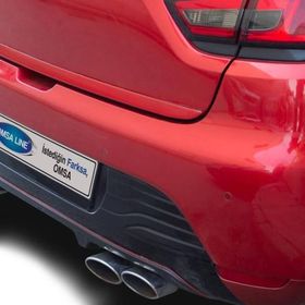 Omsa Renault Clio 4 Kırmızı Krom Alt 2012-2018 Arası Bagaj Çıtası