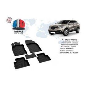 Omsa Renault Kadjar 4D Siyah 2014 ve Sonrası Havuzlu Paspas