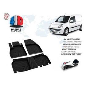 Omsa Renault Kangoo 2 4D Siyah 2008 ve Sonrası Havuzlu Paspas