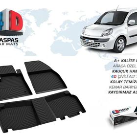 Omsa Renault Kangoo 2 4D Siyah 2008 ve Sonrası Havuzlu Paspas