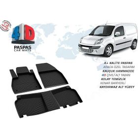 Omsa Renault Kangoo 2 4D Siyah 2008 ve Sonrası Havuzlu Paspas