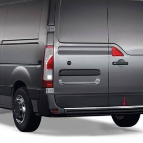 Omsa Renault Master 2010 ve Sonrası Taşlı Krom Arka Tampon Eşiği