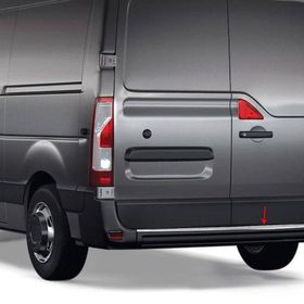 Omsa Renault Master 2010 ve Sonrası Taşlı Krom Arka Tampon Eşiği