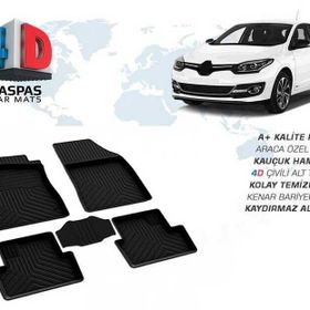 Omsa Renault Megane 3 4D Siyah 2008-2015 Arası Havuzlu Paspas