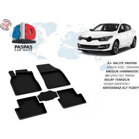 Omsa Renault Megane 3 4D Siyah 2008-2015 Arası Havuzlu Paspas