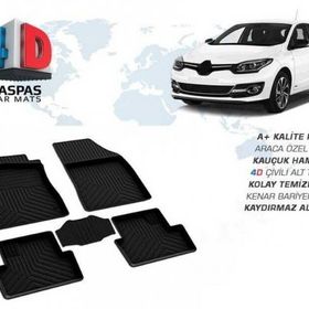 Omsa Renault Megane 3 4D Siyah 2008-2015 Arası Havuzlu Paspas