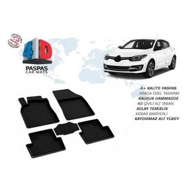 Omsa Renault Megane 3 4D Siyah 2008-2015 Arası Havuzlu Paspas
