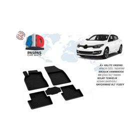 Omsa Renault Megane 3 4D Siyah 2008-2015 Arası Havuzlu Paspas