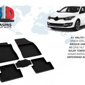Omsa Renault Megane 3 4D Siyah 2008-2015 Arası Havuzlu Paspas
