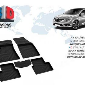 Omsa Renault Megane 4 4D Siyah 2016 ve Sonrası Havuzlu Paspas