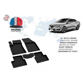 Omsa Renault Megane 4 4D Siyah 2016 ve Sonrası Havuzlu Paspas
