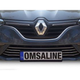 Omsa Renault Megane 4 HB 2016-2020 7 Parça Krom Ön Tampon Alt Çıta