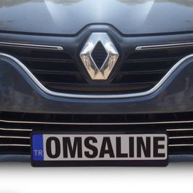 Omsa Renault Megane 4 HB 2016-2020 7 Parça Krom Ön Tampon Alt Çıta