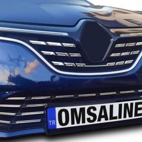 Omsa Renault Megane 4 HB 5 Parça 2021 ve Sonrası Krom Ön Panjur