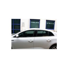 Omsa Renault Megane 4 Sedan 12 Parça 2021 ve Sonrası Krom Cam Çerçevesi
