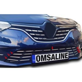 Omsa Renault Megane 4 Sedan 2021 ve Sonrası Krom Ön Tampon Alt Çıta