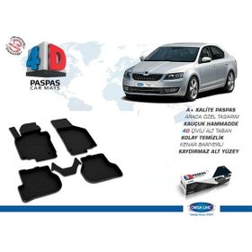 Omsa Skoda Octavia 2 A5 4D Siyah 2008 ve Sonrası Havuzlu Paspas