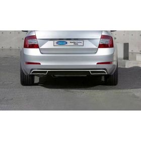 Omsa Skoda Octavia A7 Krom 2013-2019 Arası 3 Parça Egzoz Ucu Arka Difüzör
