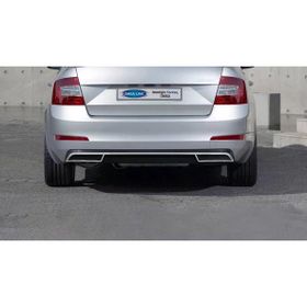 Omsa Skoda Octavia A7 Krom 2013-2019 Arası 3 Parça Egzoz Ucu Arka Difüzör