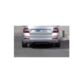 Omsa Skoda Octavia A7 Krom 2013-2019 Arası 3 Parça Egzoz Ucu Arka Difüzör