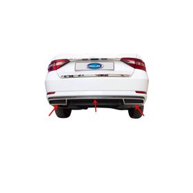 Omsa Skoda Superb B8 3 V Krom 3 Parça 2015-2019 Arası Egzoz Çerçevesi
