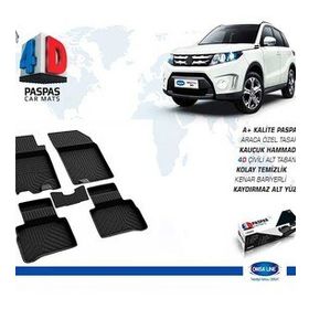 Omsa Suzuki Vitara 4D Siyah 2015 ve Sonrası Havuzlu Paspas