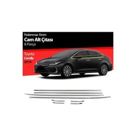 Omsa Toyota Corolla Sedan Krom 8 Parça 2019 ve Sonrası Cam Çıtası