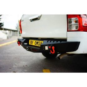 Omsa Toyota Hilux Dakar 2015 ve Sonrası Ledli Sensörlü Çelik Arka Tampon