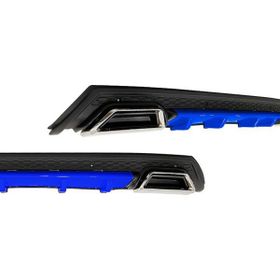 Omsa Universal Elit Plus Bl 2 Krom Egzos Mavi Mat Siyah Abs Plastik Difüzör