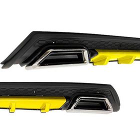 Omsa Universal Elit Plus Y 2 Krom Egzos Sarı Mat Siyah Abs Plastik Difüzör