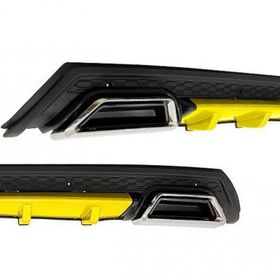 Omsa Universal Elit Plus Y 2 Krom Egzos Sarı Mat Siyah Abs Plastik Difüzör