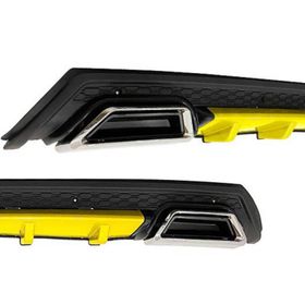 Omsa Universal Elit Plus Y 2 Krom Egzos Sarı Mat Siyah Abs Plastik Difüzör