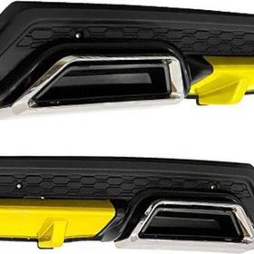 Omsa Universal Elit Plus Y 2 Krom Egzos Sarı Mat Siyah Abs Plastik Difüzör