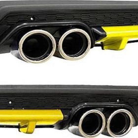 Omsa Universal Elit Y 4 Krom Egzos Sarı Mat Siyah Abs Plastik Difüzör