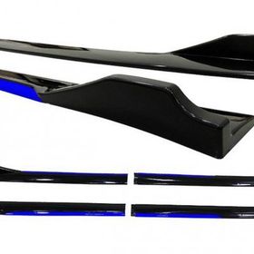 Omsa Universal Race Flaplı Mavi Piano Black ABS Marşpiyel