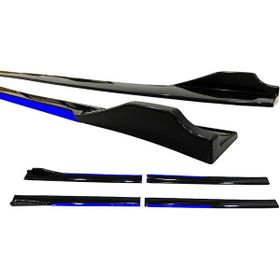 Omsa Universal Race Flaplı Mavi Piano Black ABS Marşpiyel